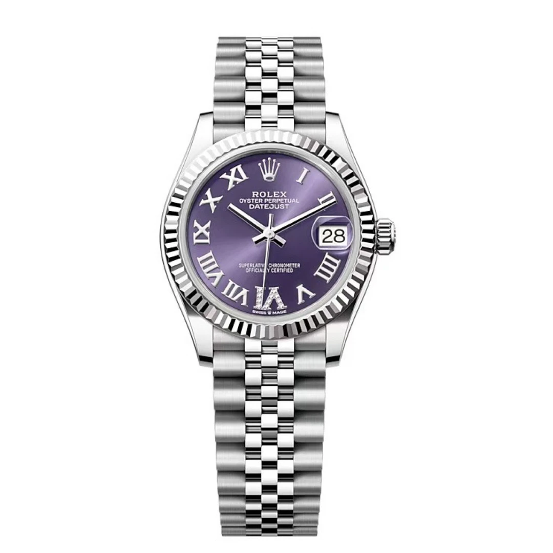 99新 Rolex/劳力士 日志型m278274-0026 紫色31盘 机械 23年全套