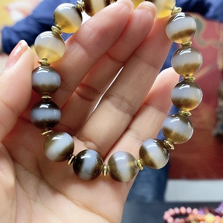 玛瑙/玉髓合金颈饰