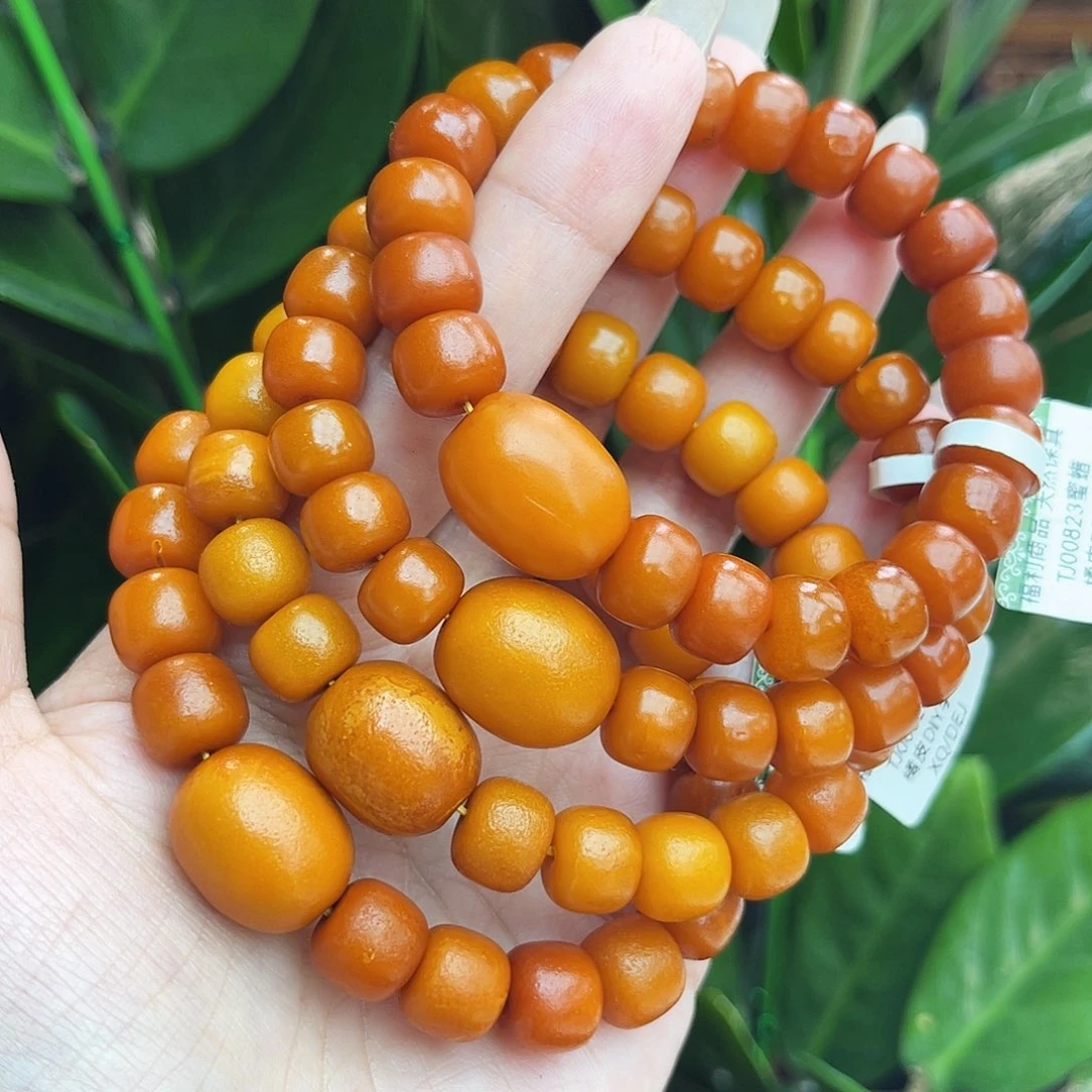 未镶嵌琥珀手链10 m多样性发其一（有皮色）