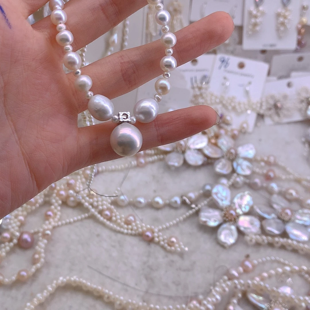 猫***系淡水珍珠未镶嵌吊坠