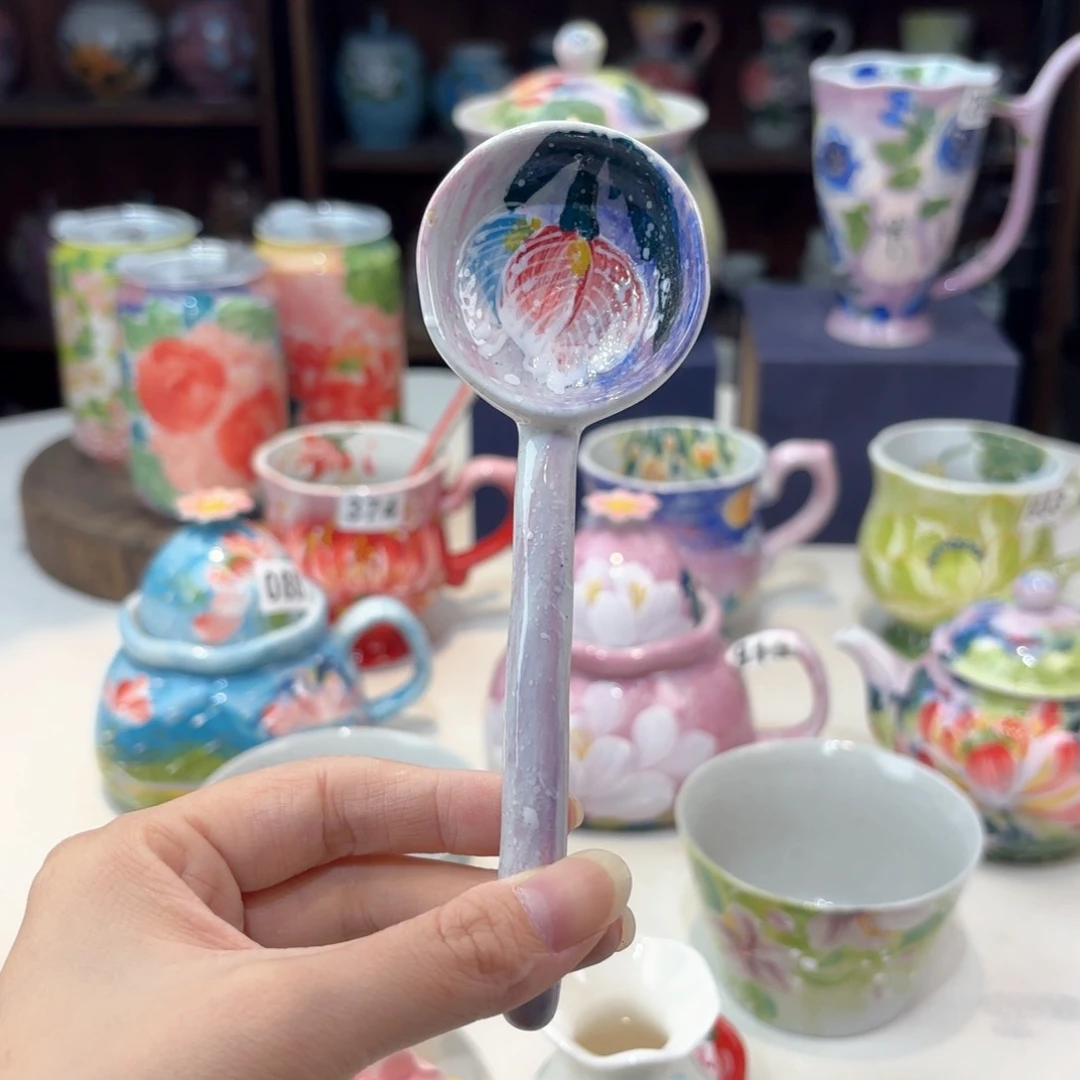 景德镇手绘高温釉下彩陶瓷茶具