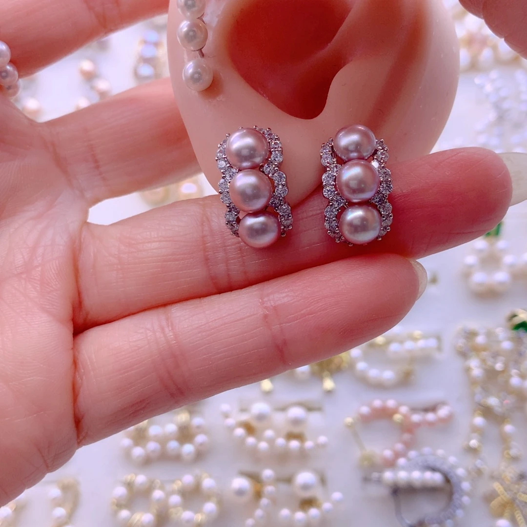 耳饰淡水珍珠合金