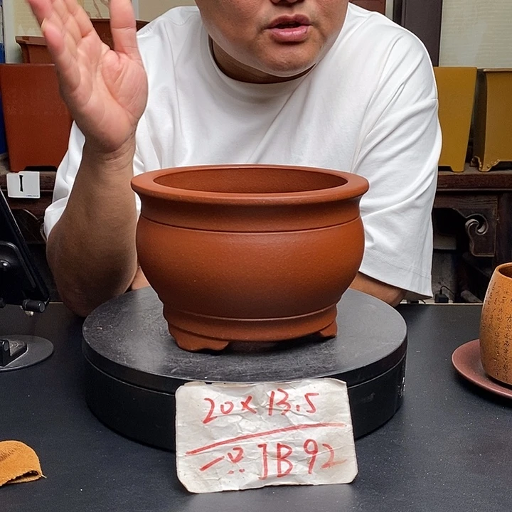 紫砂花盆货号一只JB92