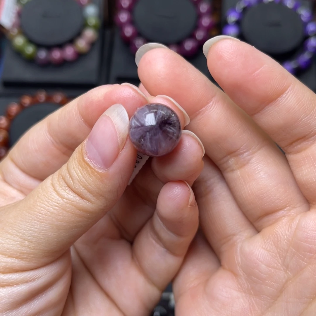 水晶手链未镶嵌620极光达碧滋天眼单珠13mm