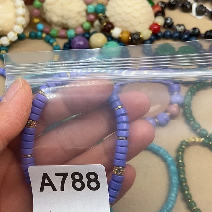 五***~菱锰矿（红纹石）合金手绳788