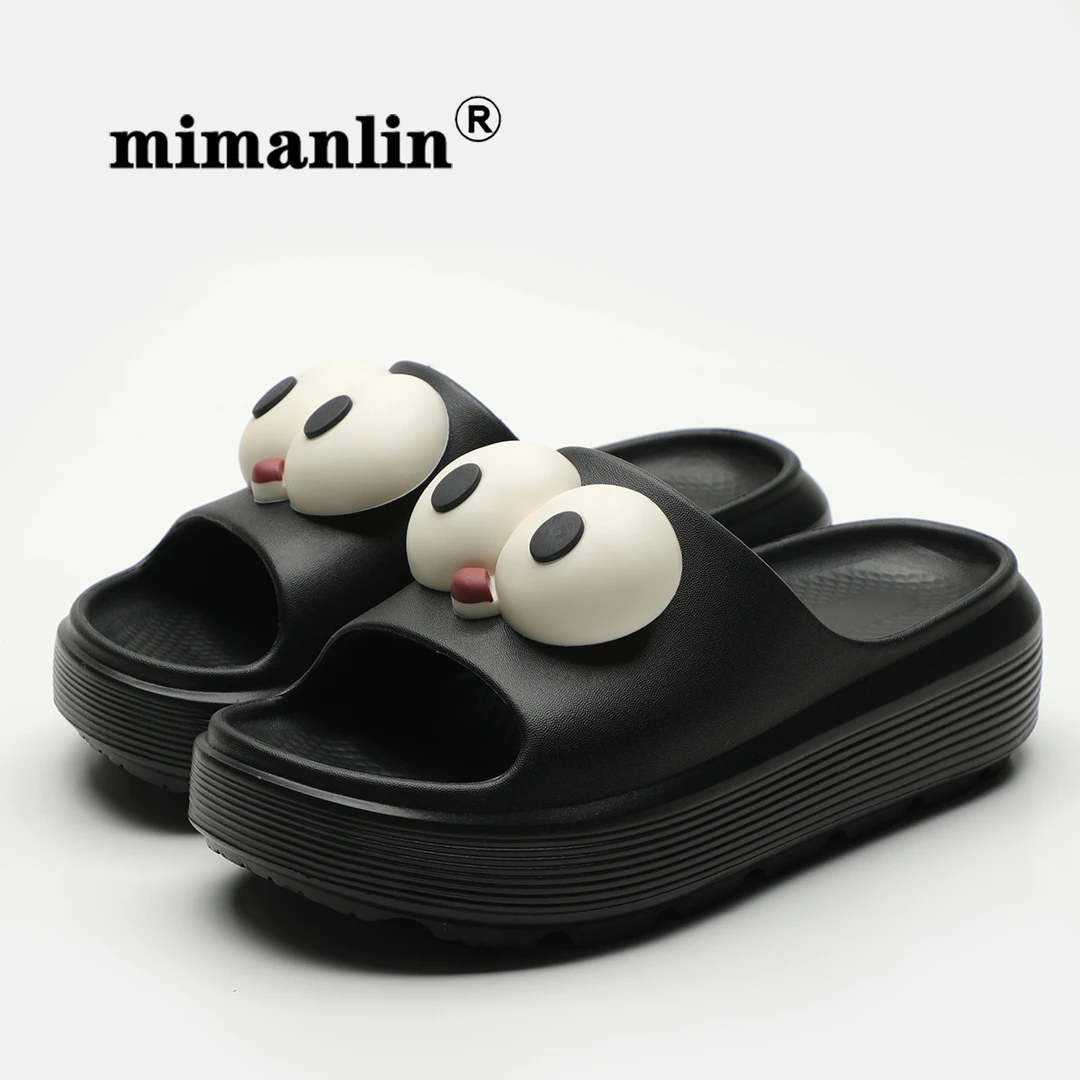 新款厚底拖鞋女夏季外穿新款踩屎感室内居家防滑ins风大眼睛凉拖