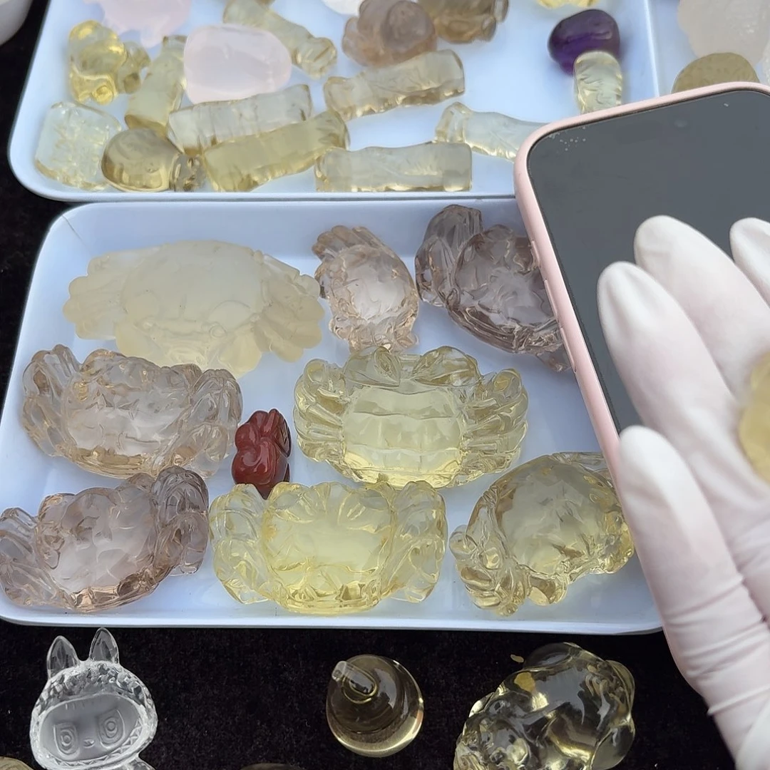 未镶嵌珠宝半成品水晶我***话