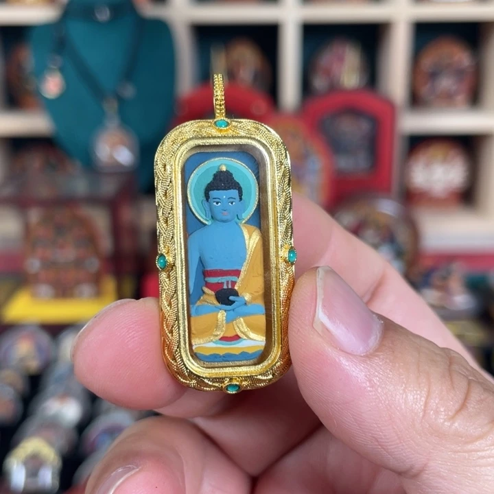 泥塑药师师擦擦吊坠