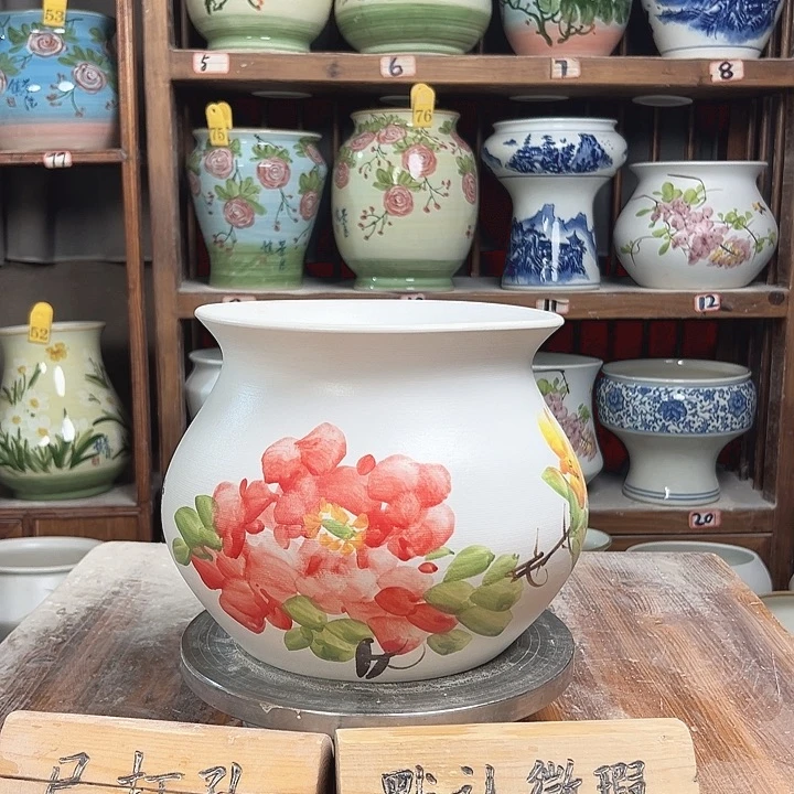 陶瓷钱袋子牡丹新款新款陶瓷陶瓷陶瓷