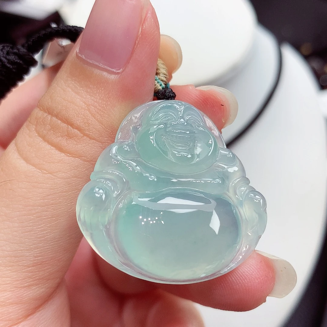 翡翠未镶嵌颈饰翡翠81，29.7/30.8/6