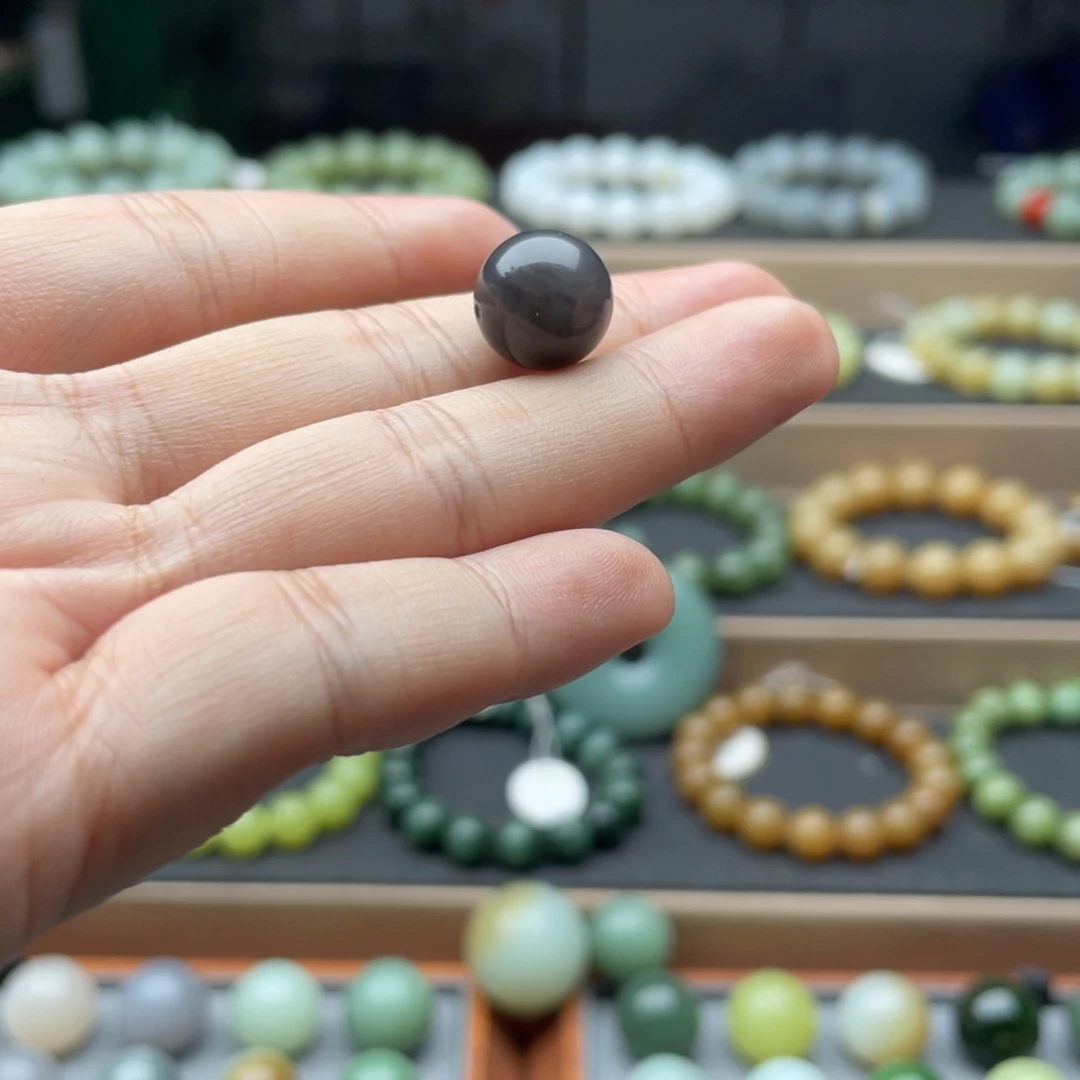 和田玉未镶嵌手链12紫