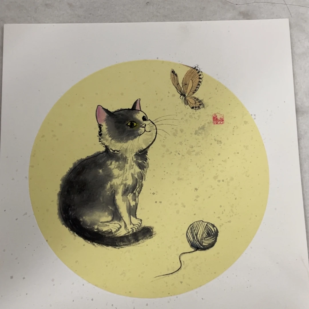 国画陈静老师绘画