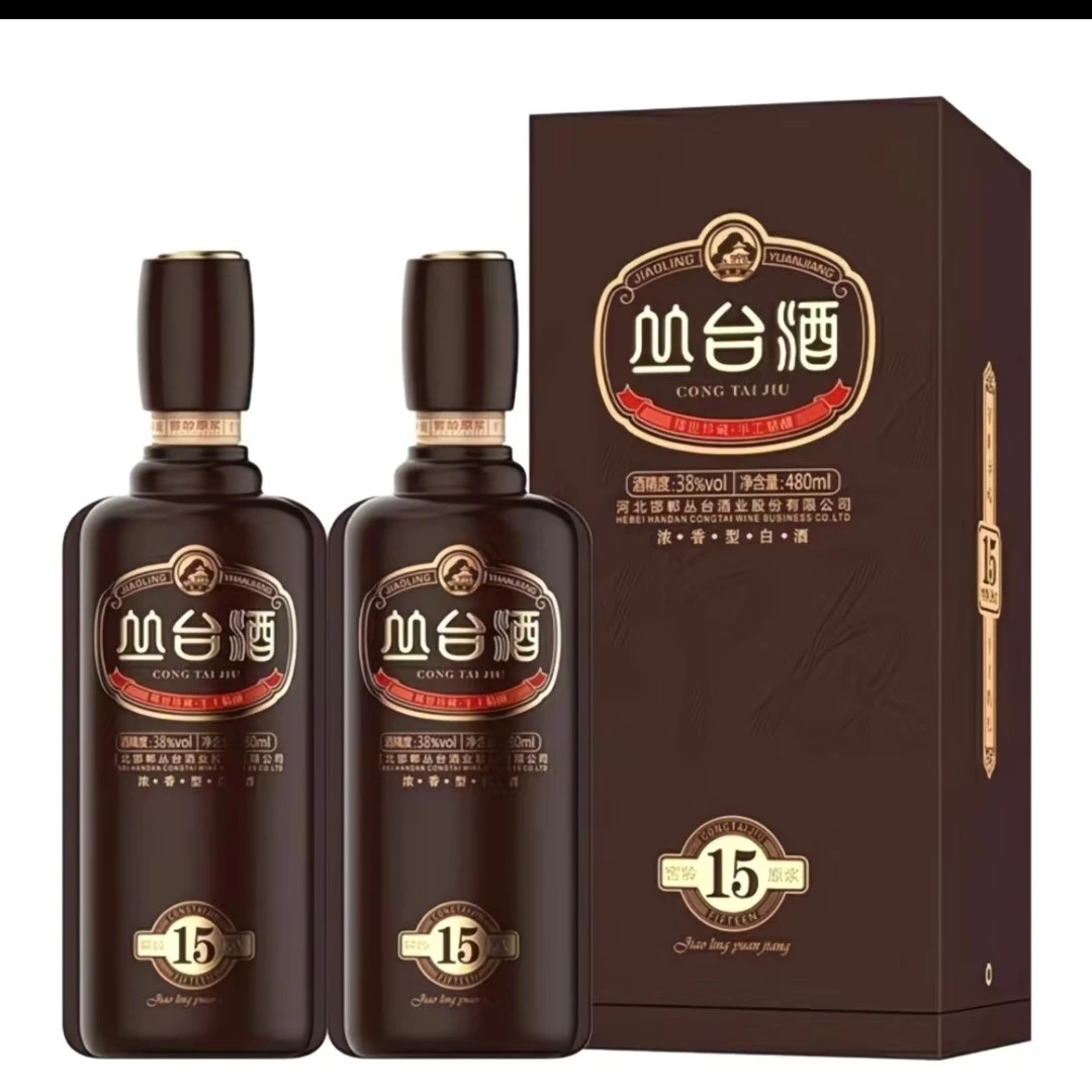 丛台酒丛台窖龄15一件四瓶装不带箱皮38度