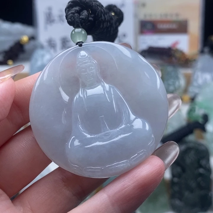 翡翠未镶嵌颈饰翡翠挂件