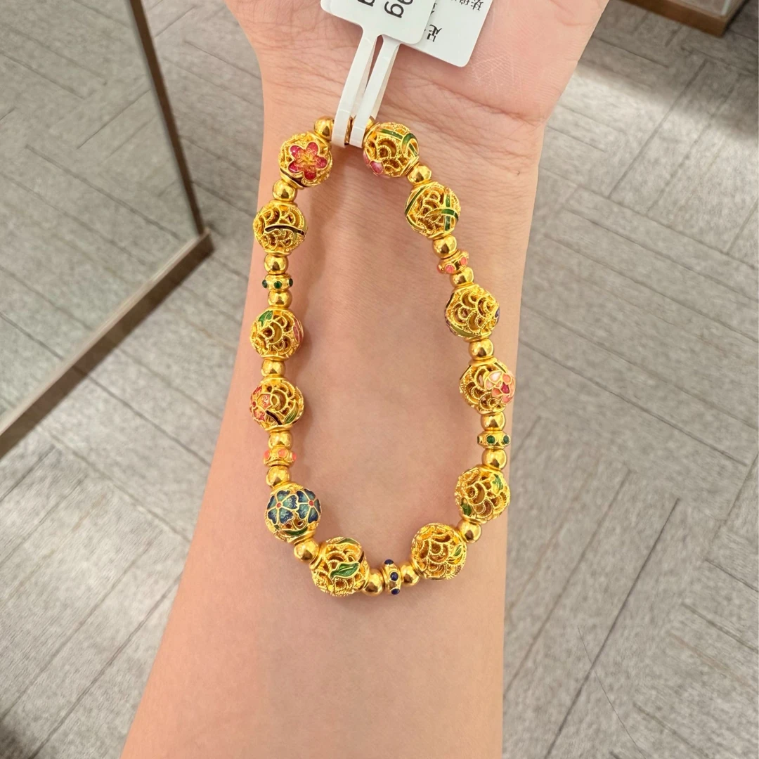 TS『十二花神手串』5D黄金足金999手串 附加398（❗免）