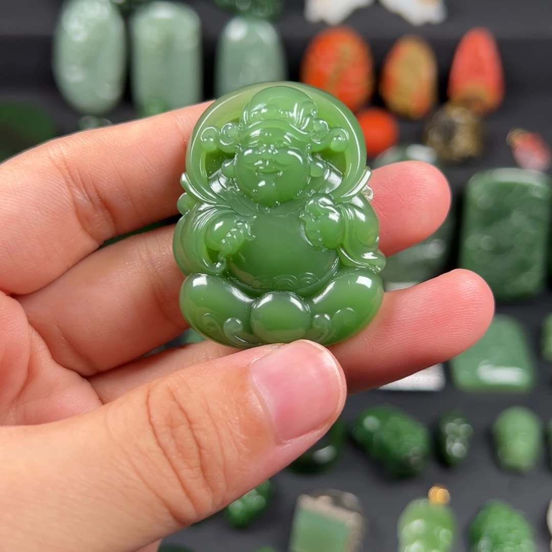 和田玉（碧玉）未镶嵌颈饰