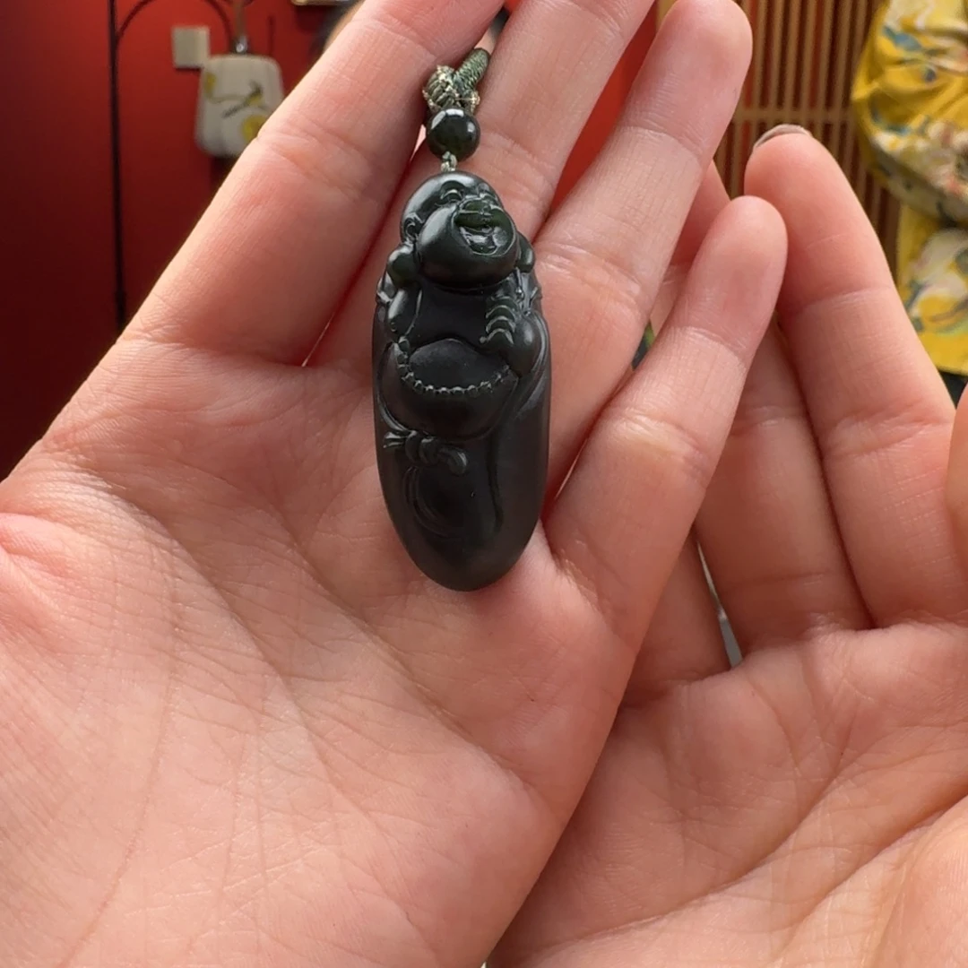 和田玉未镶嵌颈饰和田玉沙吊坠