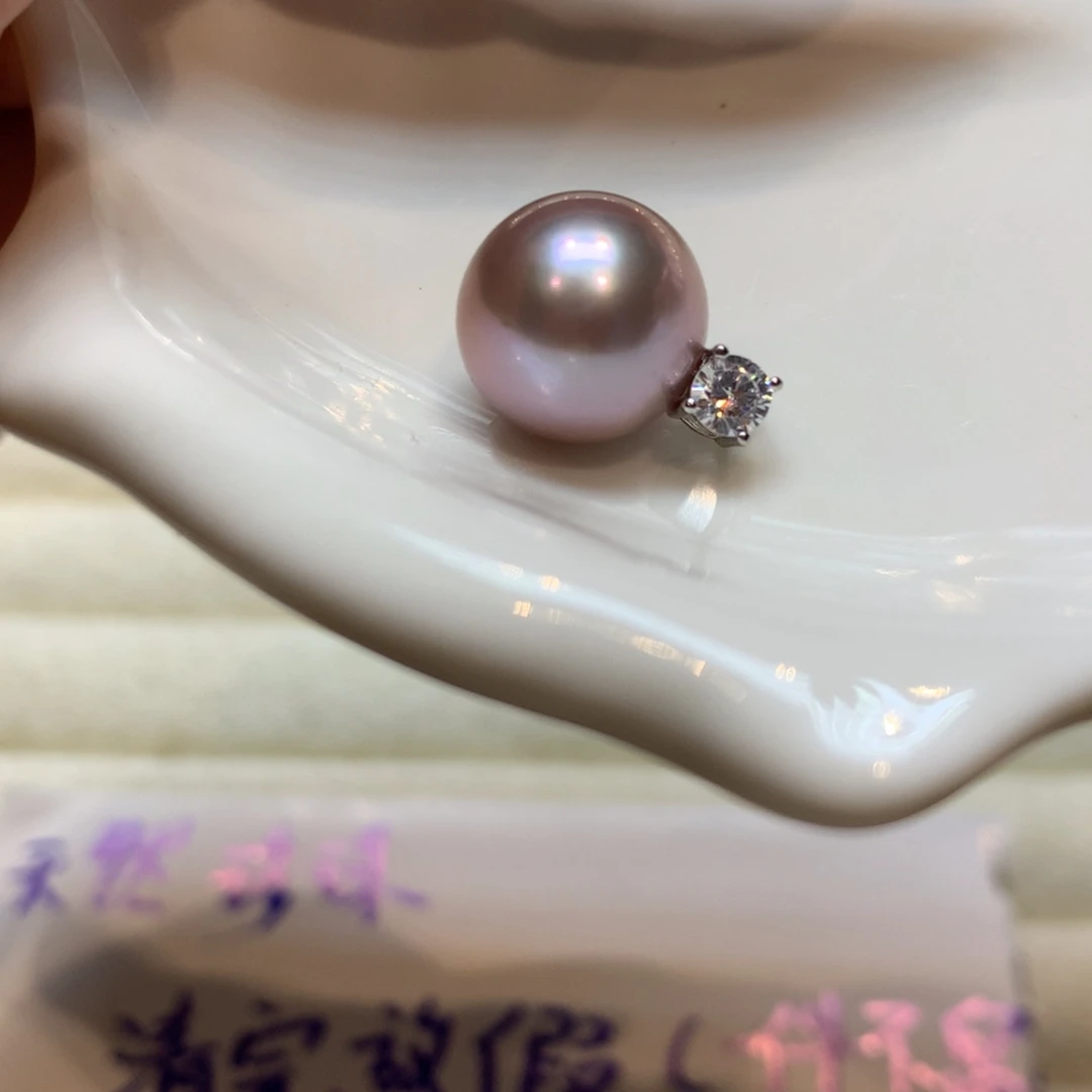 淡水珍珠银S925镶嵌颈饰