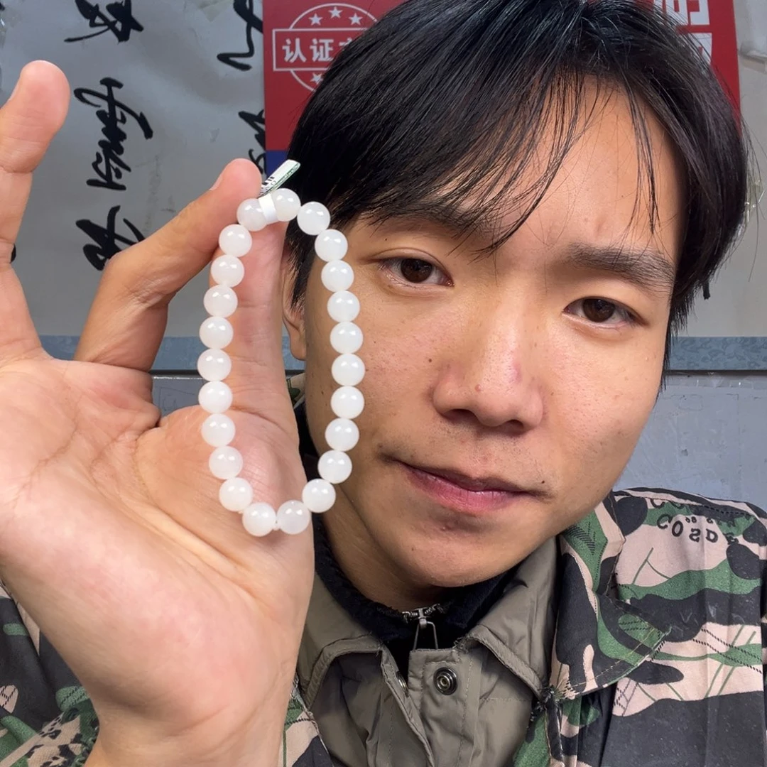 颈饰未镶嵌和田玉多样性高端羊脂玉卡8货头