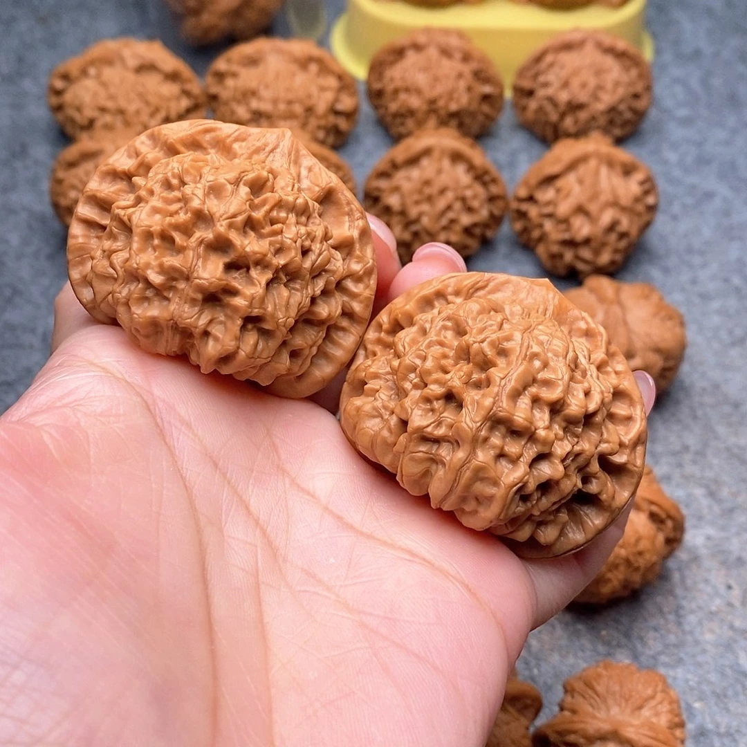 文玩核桃把件精品官帽49+