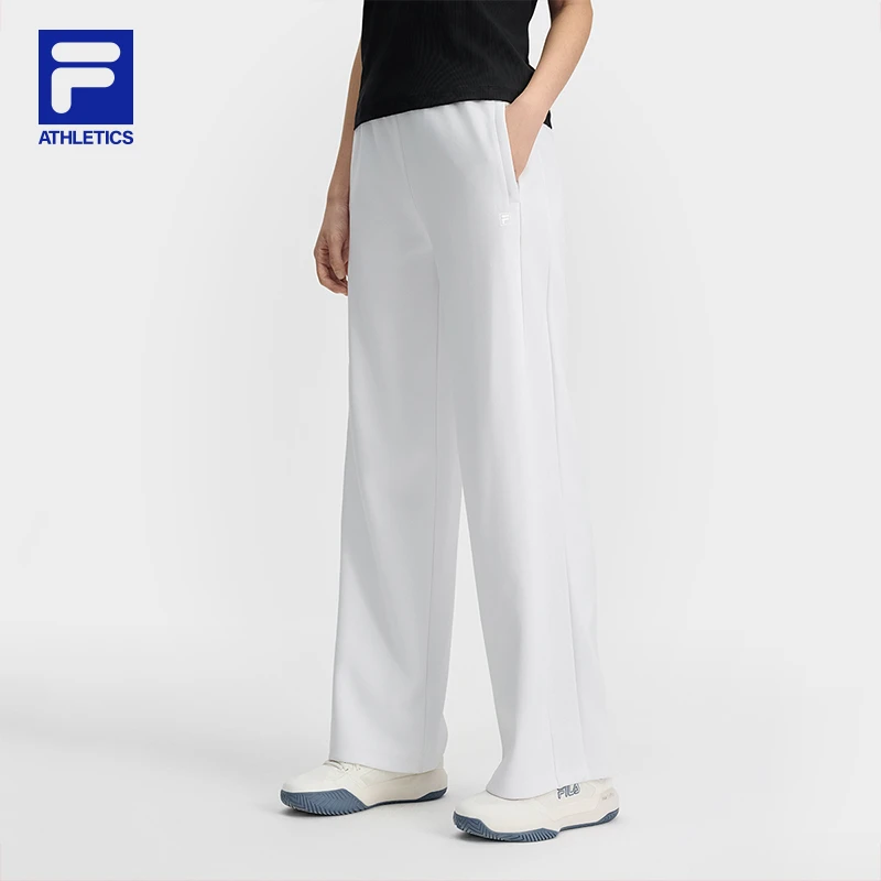 Fila/斐乐女裤【宽松显瘦】25年新款时尚简约针织休闲裤跑者美学