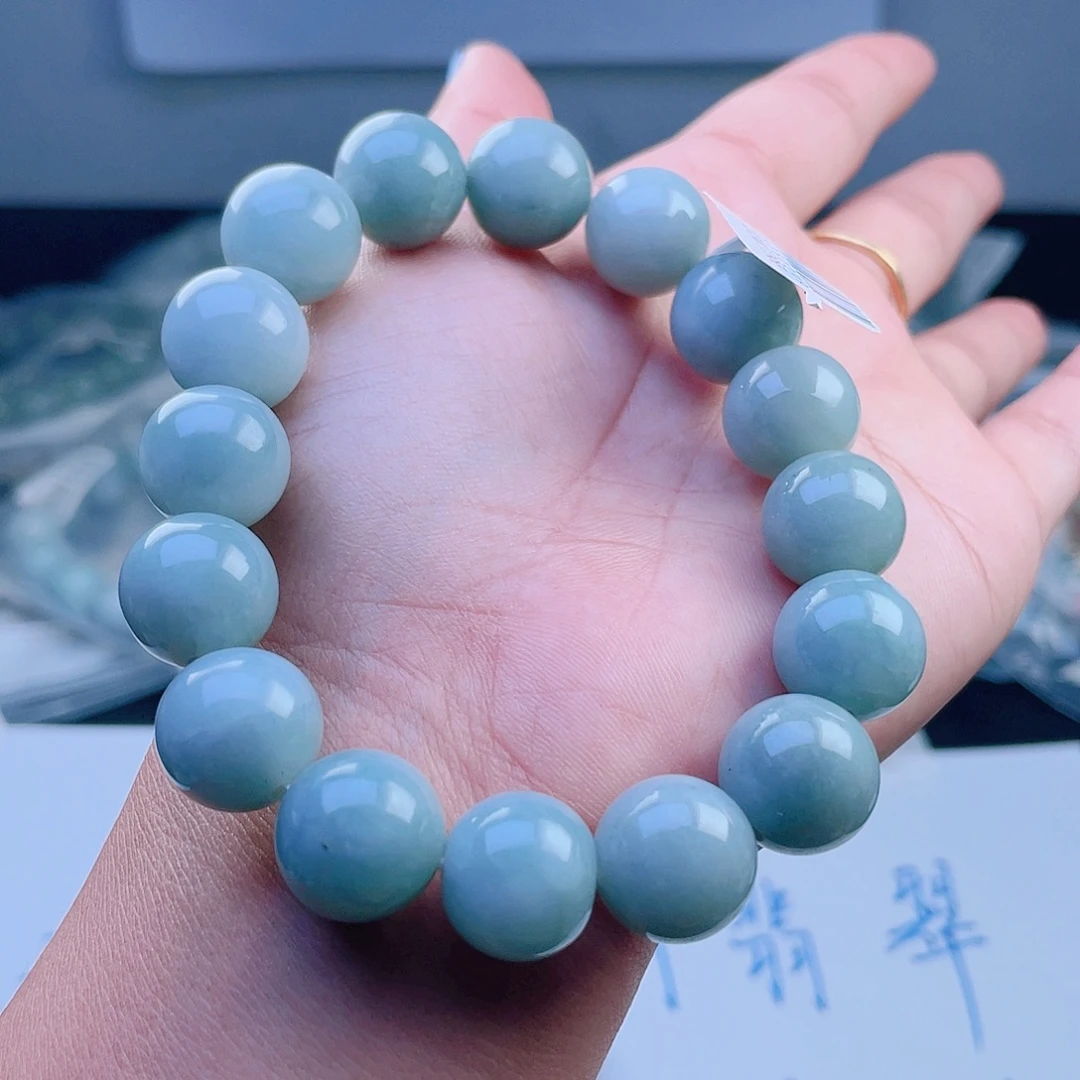 未镶嵌定制翡翠珠串
