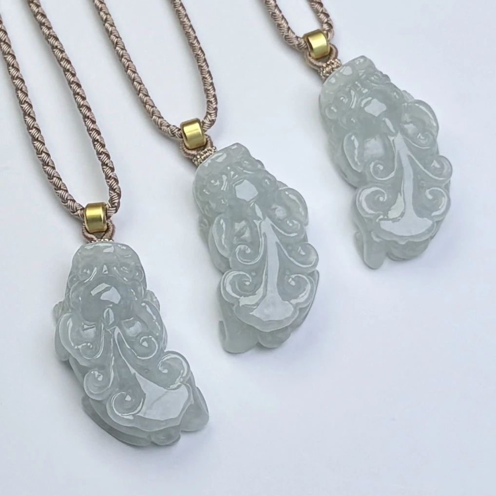 291392/天然缅甸翡翠A货貔貅吊坠    多样性一件发