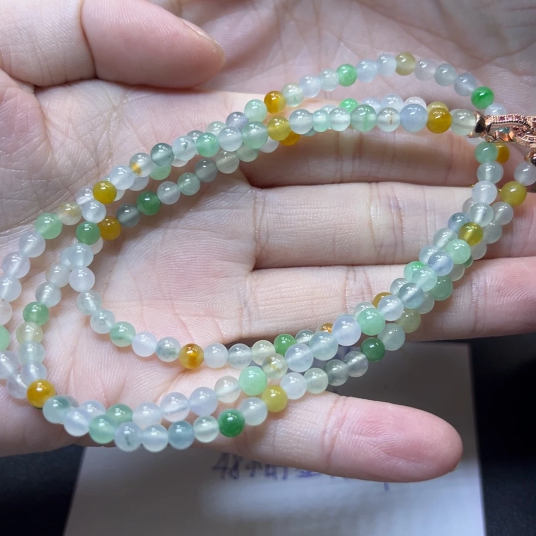 翡翠未镶嵌颈饰缅甸翡翠卡3.8