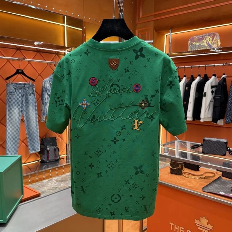 BW 圆领印花宽松型夏季拼接短袖T恤半袖修身百搭 k-283