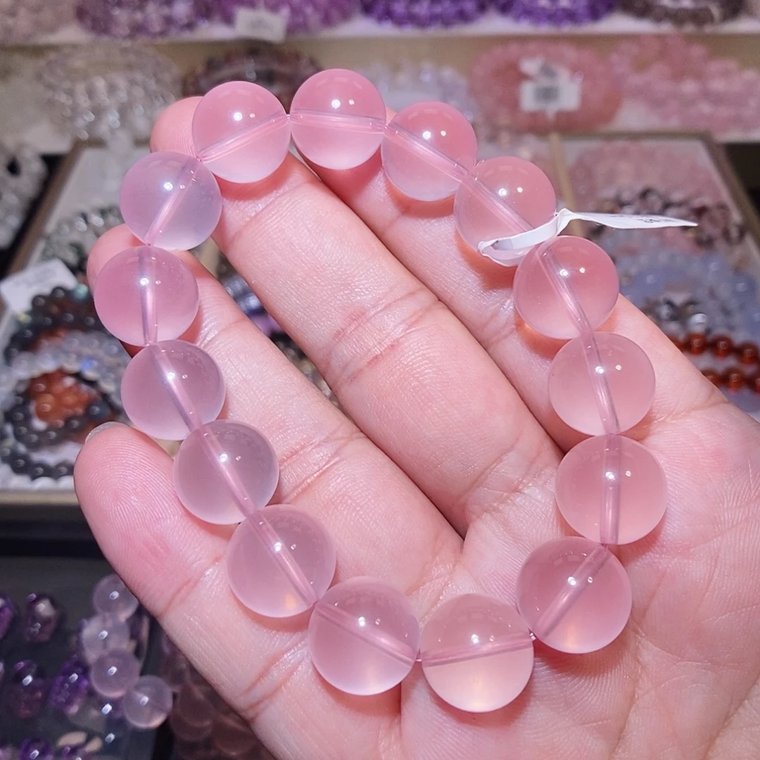 未镶嵌手链水晶马粉全净13.5mm