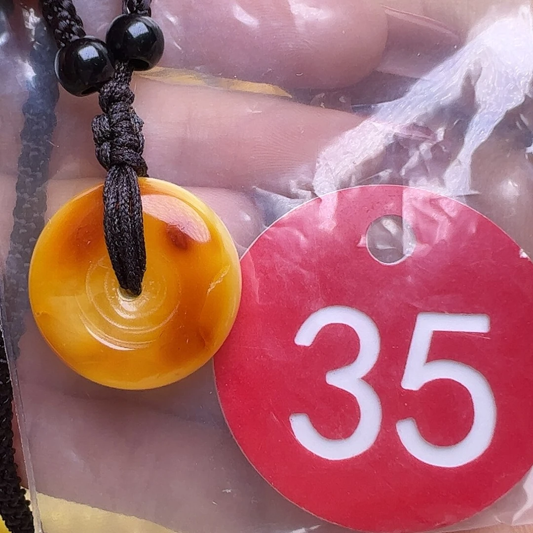 裸石蜜蜡未镶嵌微瑕22mm墩子