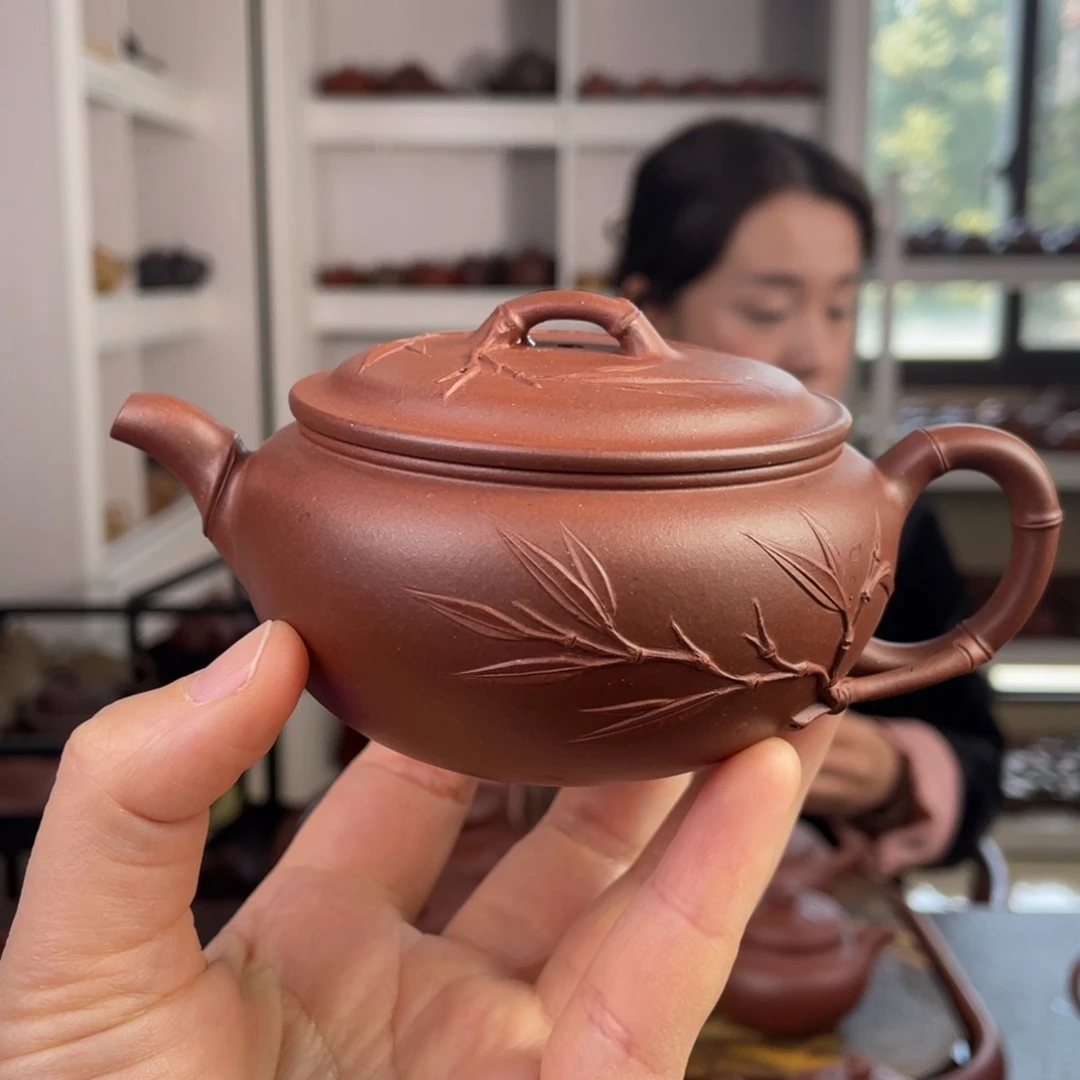 紫砂茶壶底槽清云凤200cc