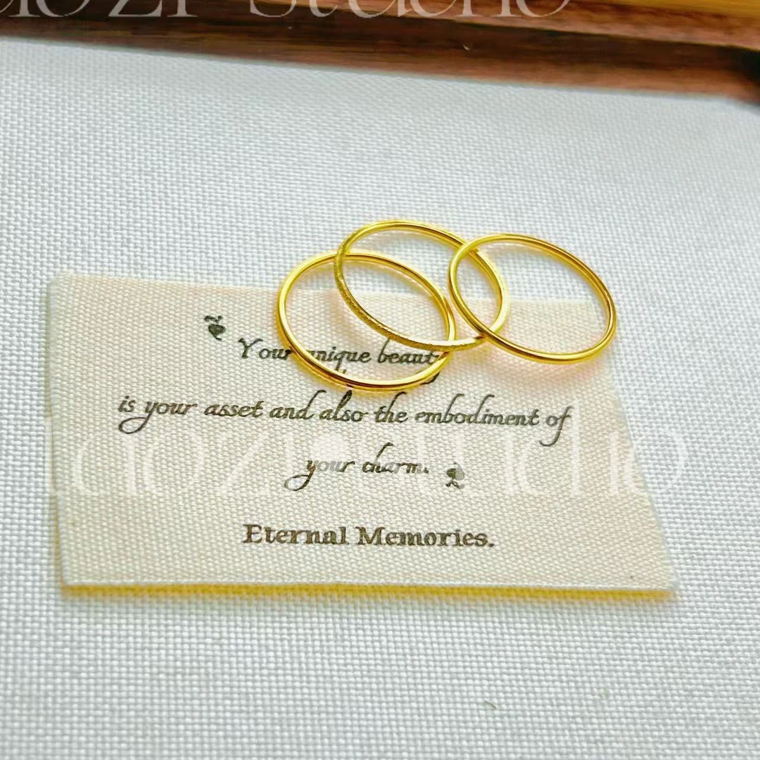 钛钢戒指 J1289简约百搭款素圈三生三世磨砂戒指