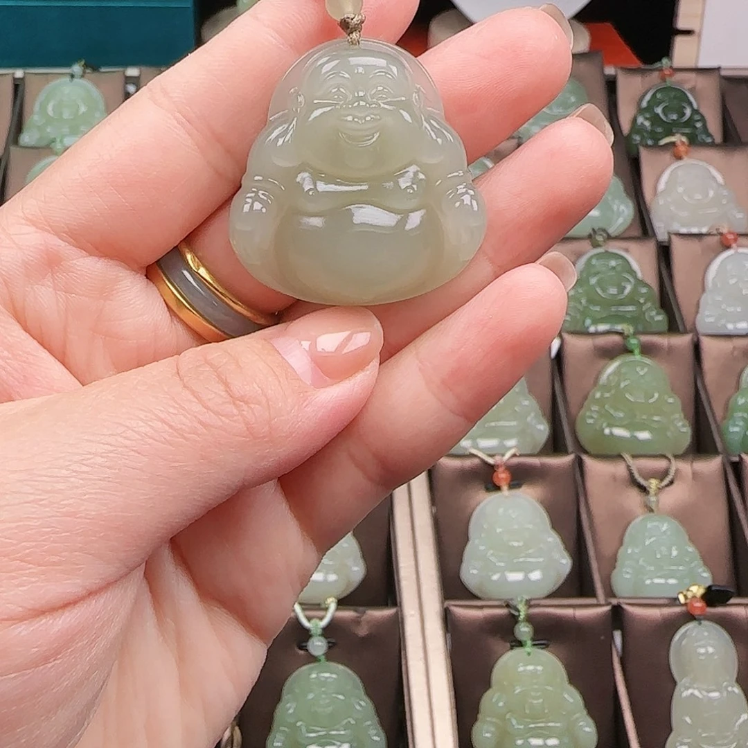 和田玉银S925镶嵌颈饰