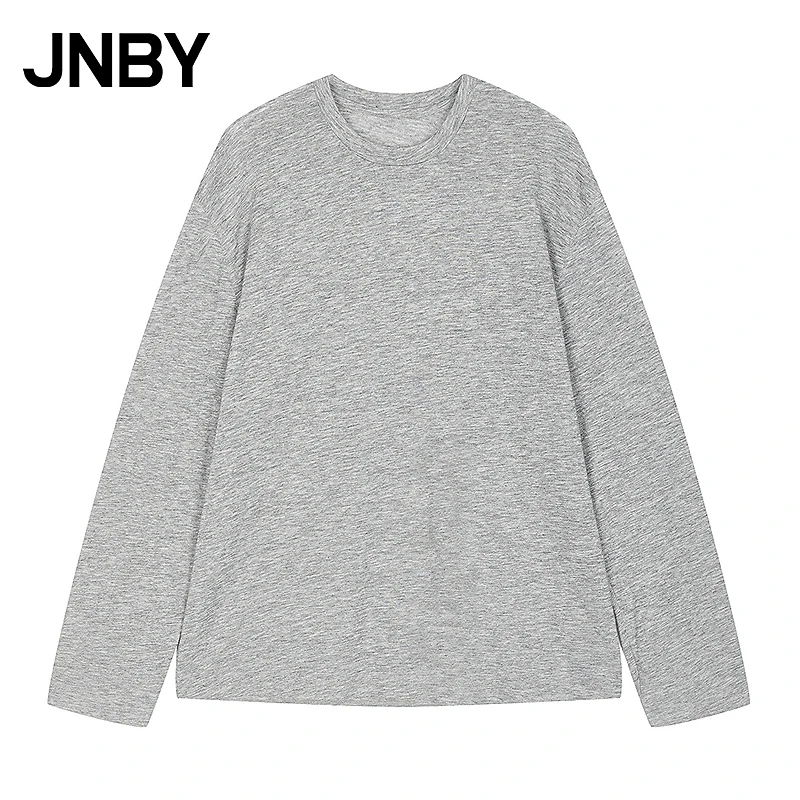 【商场同款】JNBY/江南布衣25冬新品T恤宽松圆领长袖5P0115330