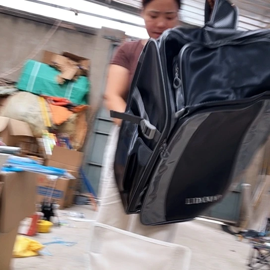 黑灰欧式钓椅包。