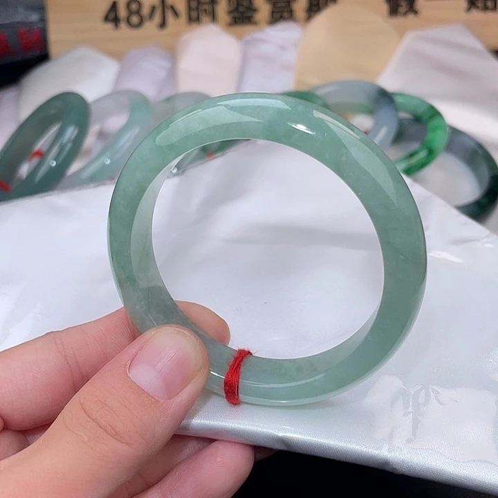 翡翠未镶嵌手镯手镯-20