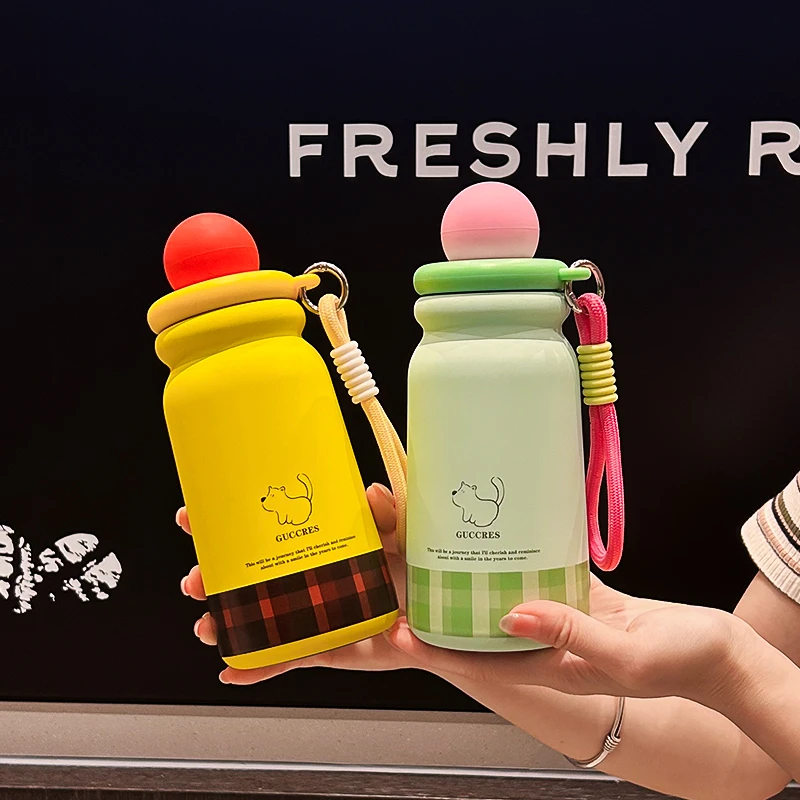 Gucgres可爱保温杯女生小巧便携水杯保温杯女生高颜值2025新款