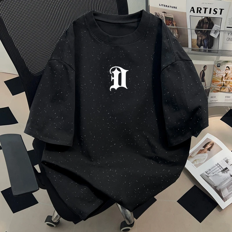 jtrt潮牌创意印花美式纯棉短袖T恤男女夏季宽松正肩打底情侣上衣