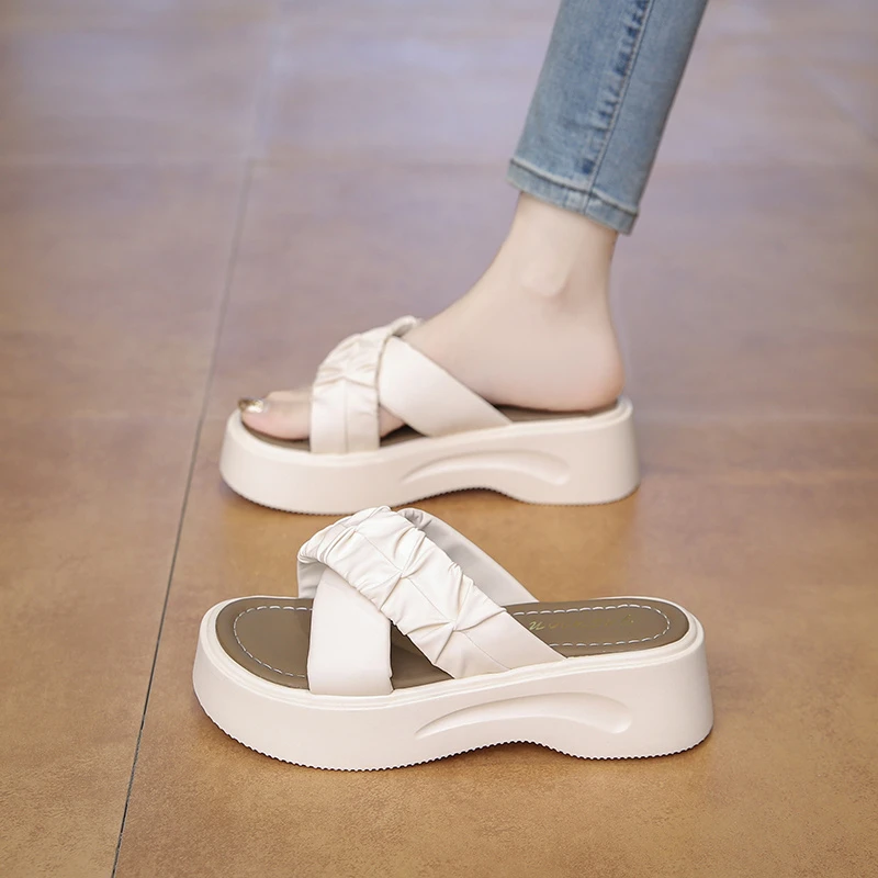 女鞋增高鞋时尚一字女拖鞋一字拖