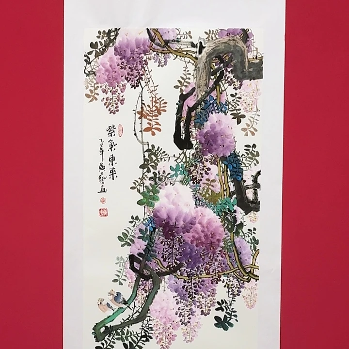 国画黄老师4.5平尺精品