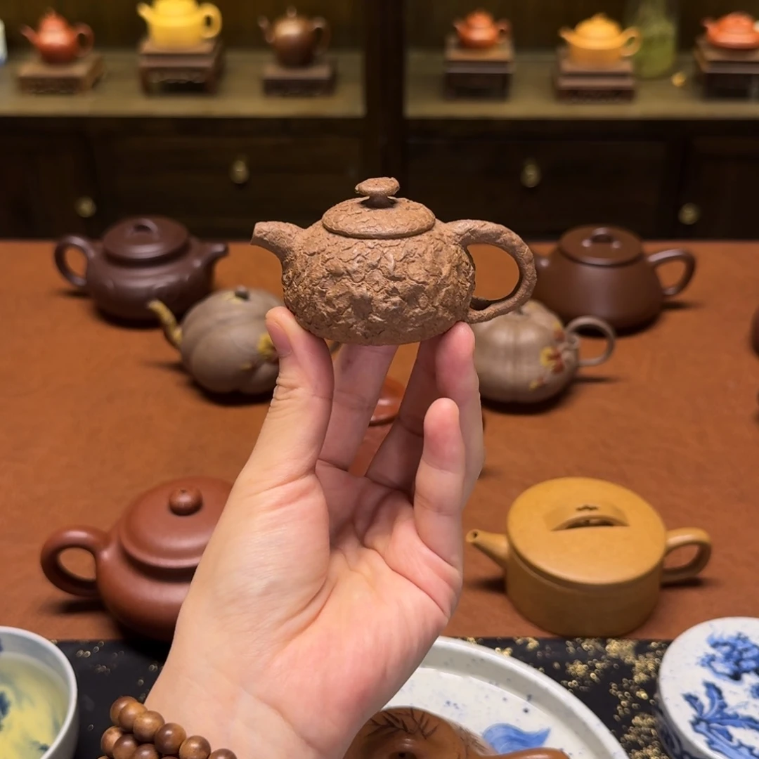 茶壶紫砂55cc，供春壶，老段
