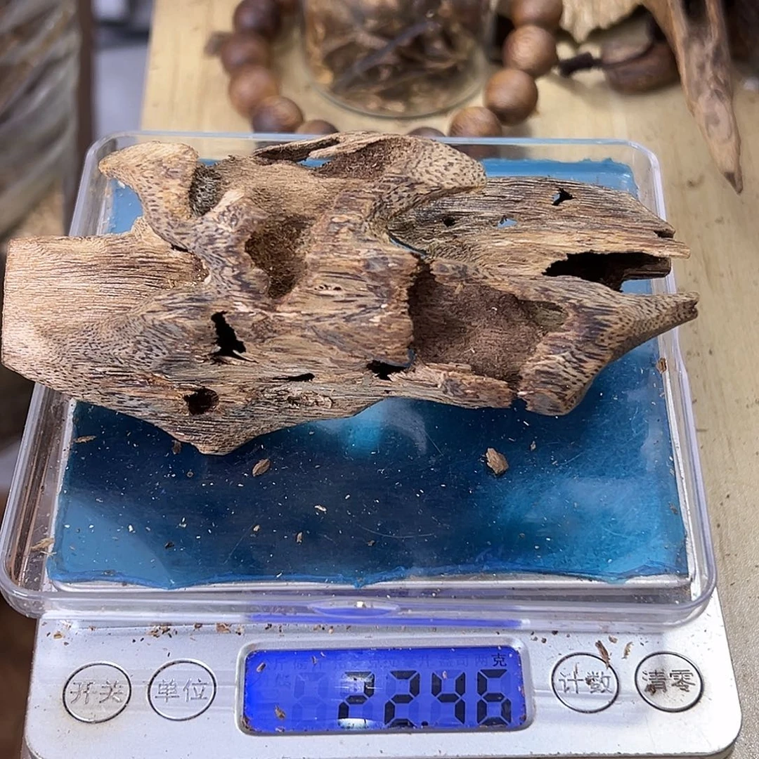 香料绿奇楠虫漏22克白棋