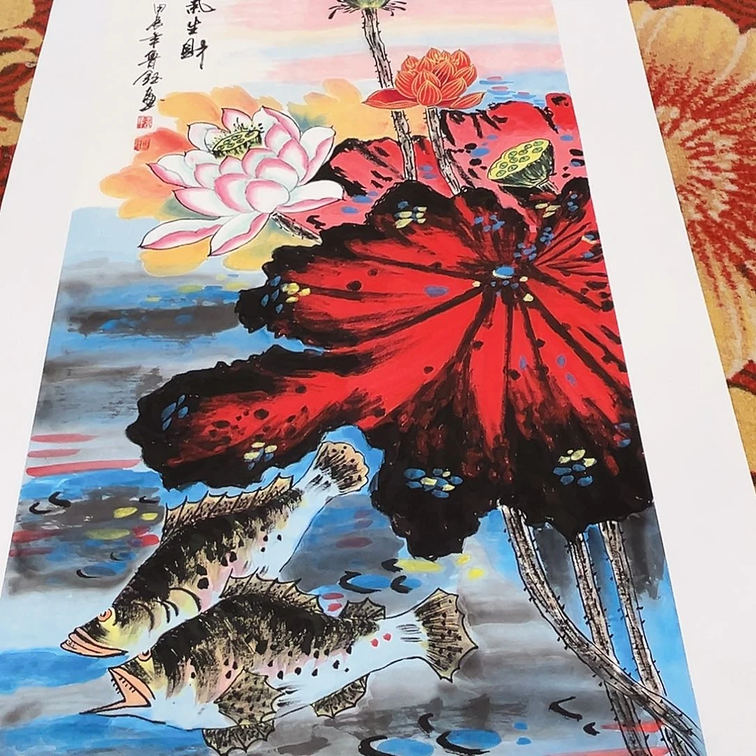 国画姜国华展览原作