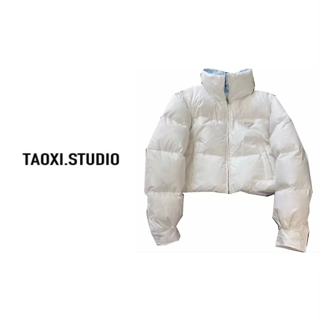 ZC 秋冬新款小个子白色短款轻薄羽绒服女时尚百搭炸街外套23130