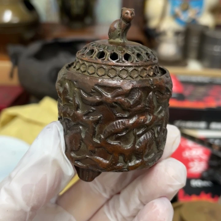 铜中古艺术品摆件