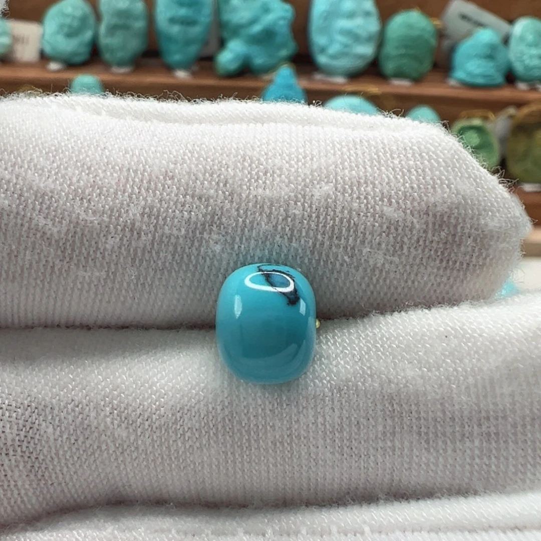 绿松石未镶嵌老型珠8.3mm