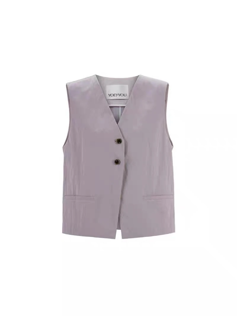 YOEYYOU 25春夏新品 设计师品牌 简约直身马甲