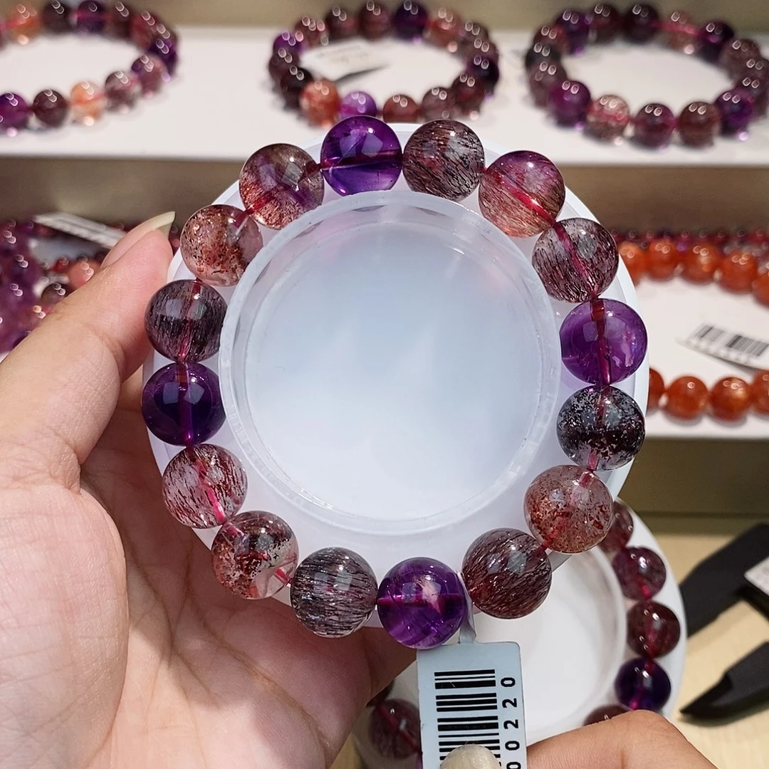 水晶手链未镶嵌黑加仑12