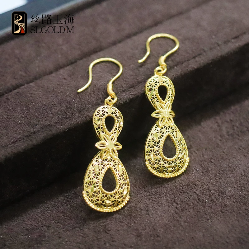 丝路玉海2025新款足金999千千结耳饰时尚气质百搭精致款多退少补